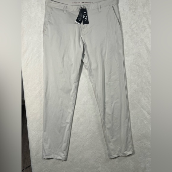 NWT Rhône Commuter Pants FlexKnit Size 35W 33L Stretch Cotton Chino Pant Rhone - Picture 2 of 12